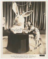 1y2107 TRUE TO THE ARMY 8.25x10 still 1942 Judy Canova with giant rabbit coming out of a magic hat!
