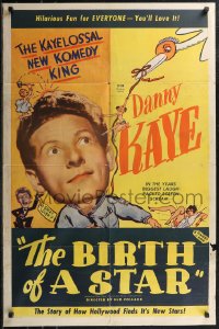 1y0602 BIRTH OF A STAR 1sh 1945 KAYElossal Komedy King Danny Kaye, comedy shorts, ultra rare!