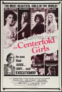 1y0623 CENTERFOLD GIRLS 1sh 1974 judge, jury & executioner of most beautiful girls in the world!