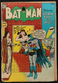 1y0504 BATMAN #87 comic book October 1954 Batman Falls in Love, pencils supposedly by Bob Kane!