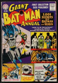 1y0507 BATMAN Giant Annual #1 comic book 1961 reprints from classic stories, first collection ever!