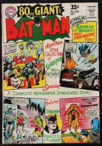 1y0505 BATMAN 80pg Giant #176 comic book Dec 1965 reprints from classic issues, Moldoff & Swan!