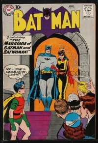 1y0500 BATMAN #122 comic book March 1959 The Marriage of Batman & Batwoman, script by Bill Finger!