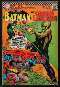 1y0512 BRAVE & THE BOLD #69 comic book Dec 1966 Infantino & Giella cover art of Batman & Green Lantern!