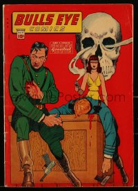 1y0373 BULLS EYE COMICS #11 comic book 1944 skull cover art by George Tuska, Madden, Beck, Sultan