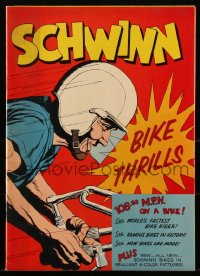 1y0429 SCHWINN BICYCLE COMPANY comic book 1959 Bike Thrills, 108.92 Miles Per Hour on a Bike!