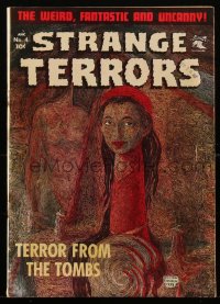 1y0437 STRANGE TERRORS #4 comic book November 1952 pre-code, Ekgren cover, Joe Kubert story!