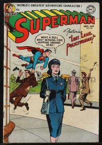 1y0523 SUPERMAN #84 comic book September 1953 Al Plastino & Wayne Boring art, Lois Lane, Policewoman!
