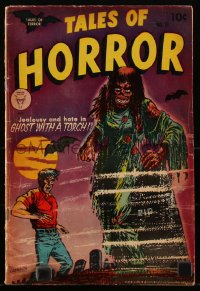1y0444 TALES OF HORROR #13 comic book October 1954 pre-code horror cover art by Al Gordon!