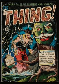 1y0536 THING #4 comic book August 1952 cover art by Al Fago, Dick Giordano, Al Tyler, John Belfi