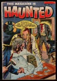 1y0447 THIS MAGAZINE IS HAUNTED #13 comic book October 1953 cover art by Shelly Moldoff, pre-code!