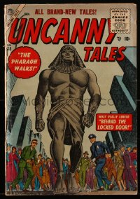 1y0453 UNCANNY TALES #38 comic book December 1955 cover by Joe Maneely, Joe Sinnott, Stan Lee