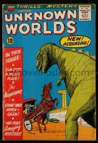 1y0460 UNKNOWN WORLDS #2 comic book September 1960 cover art by Ogden Whitney, ACG, second issue!