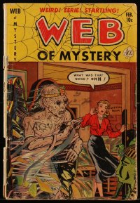1y0468 WEB OF MYSTERY #7 comic book February 1952 pre-code horror, art by Nicholas, Sekowsky & more!