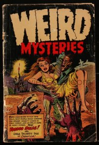 1y0471 WEIRD MYSTERIES #11 comic book July 1953 pre-code, cover art by Baily, stories by John Romita!