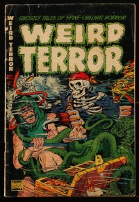 1y0472 WEIRD TERROR #2 comic book November 1952 pre-code horror, cover art by H.C. Kiefer!