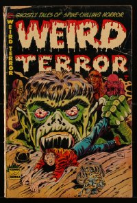 1y0473 WEIRD TERROR #3 comic book January 1953 pre-code horror, wild monster cover art by Don Heck!