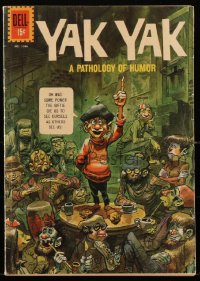 1y0481 YAK YAK #1186 comic book 1961 wonderful art and cover by Jack Davis, pathology of humor!