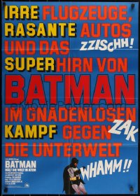 1y1357 BATMAN German R1970s DC Comics, cool art of Adam West & Burt Ward on comic book!