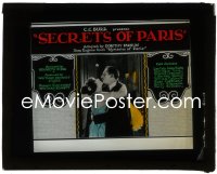 1y1573 SECRETS OF PARIS glass slide 1922 Lew Cody is a prince who loves a peasant girl!