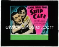 1y1575 SHIP CAFE glass slide 1935 Arline Judge, Carl Brisson was a sailor bold with a voice of gold