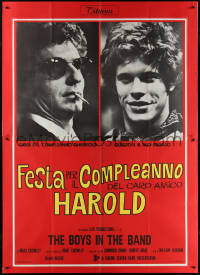 1y0248 BOYS IN THE BAND Italian 2p 1970 William Friedkin gay classic, Leonard Frey, La Tourneaux!