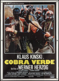 1y0251 COBRA VERDE Italian 2p 1988 Werner Herzog, Kinkski, wild completely different image!