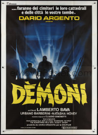 1y0253 DEMONS Italian 2p 1985 Dario Argento, Enzo Sciotti artwork of shadowy monster people!