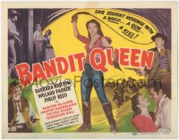 1y0939 BANDIT QUEEN TC 1950 sexy Barbara Britton with whip, lashing fury, ruthless revenge!
