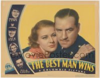 1y1036 BEST MAN WINS LC 1935 best c/u of Florence Rice & Jack Holt, Lugosi in border, ultra rare!