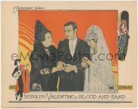 1y1040 BLOOD & SAND LC 1922 Rudolph Valentino's mother on one arm & bride Lila Lee on the other!
