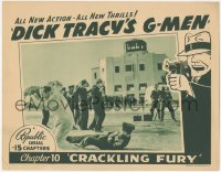 1y1068 DICK TRACY'S G-MEN chapter 10 LC 1939 Ralph Byrd as Chester Gould's detective, Crackling Fury!