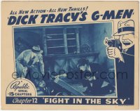 1y1069 DICK TRACY'S G-MEN chapter 12 LC 1939 Ralph Byrd, Chester Gould border art, Fight in the Sky!