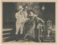 1y1185 ROMANCE LAND LC 1923 dapper Tom Mix & sexy Barbara Bedford by suit of armor, ultra rare!