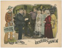 1y1187 RUSTLERS' RANCH LC 1926 Art Acord interrupts Hasbrouck's wedding, cool lasso art, ultra rare!