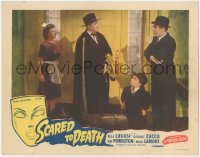 1y1189 SCARED TO DEATH LC 1947 tiny Angelo Rossitto standing between Bela Lugosi & Nat Pendleton!