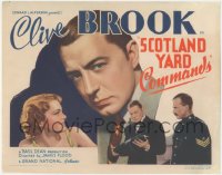 1y0997 SCOTLAND YARD COMMANDS TC 1937 detective Clive Brook, beautiful Victoria Hopper, ultra rare!