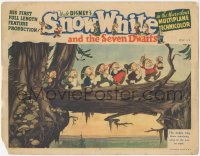 1y1197 SNOW WHITE & THE SEVEN DWARFS LC 1937 they sing their marching song on the way to work, rare!