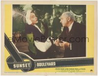 1y1204 SUNSET BOULEVARD LC #6 1950 DeMille won't give Gloria Swanson the brush, Billy Wilder!