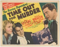 1y1005 TIME OUT FOR MURDER TC 1938 Gloria Stuart, Michael Whalen, The Roving Reporters, ultra rare!