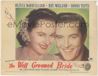 1y1227 WELL GROOMED BRIDE LC 1946 best portrait of Ray Milland & pretty Olivia De Havilland!