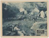 1y1228 WESTERN LUCK LC 1924 cowboy Buck Jones eavesdropping on bad guys at their camp!