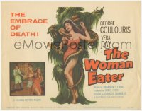 1y1015 WOMAN EATER TC 1959 art of wacky tree monster eating only the most beautiful victims!