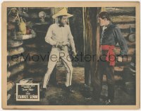 1y1237 YANKEE SENOR LC 1926 cowboy Tom Mix staring down Francis McDonald in log cabin!