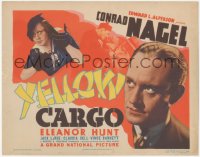 1y1016 YELLOW CARGO TC 1936 Conrad Nagel tries to stop illegal Asian immigration, Eleanor Hunt, rare!