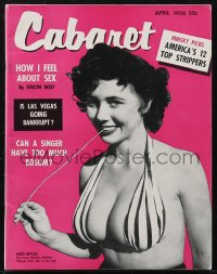 1y1450 CABARET magazine April 1956 Can a Singer Have Too Much Bosom, Is Las Vegas Going Bankrupt!