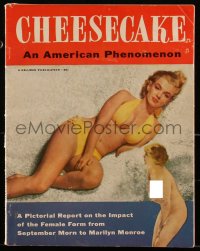 1y1451 CHEESECAKE magazine 1953 pictorial report on the impact of the female form, Marilyn Monroe!