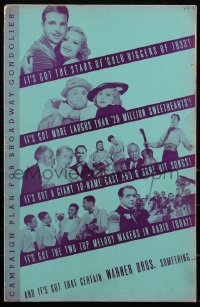 1y0073 BROADWAY GONDOLIER pressbook 1935 Dick Powell, Joan Blondell, Adolphe Menjou & more, rare!