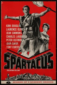1y0154 SPARTACUS pressbook 1962 classic Stanley Kubrick winner of 4 Academy Awards, Kirk Douglas