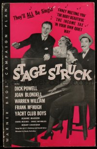 1y0155 STAGE STRUCK pressbook 1936 Busby Berkeley, William Powell, Joan Blondell, very rare!